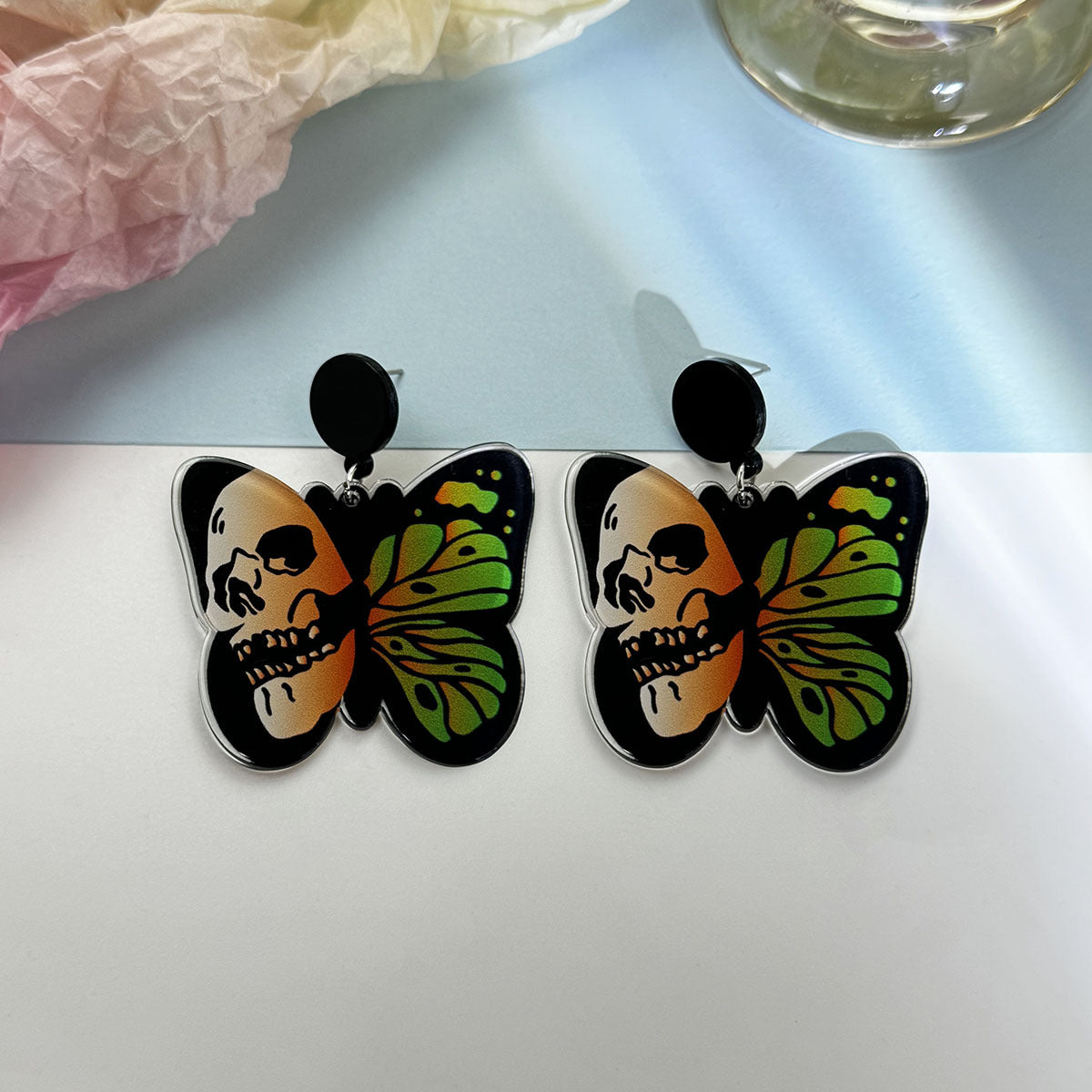 Wholesale Butterfly Acrylic Earrings Cartoon Funny Earrings