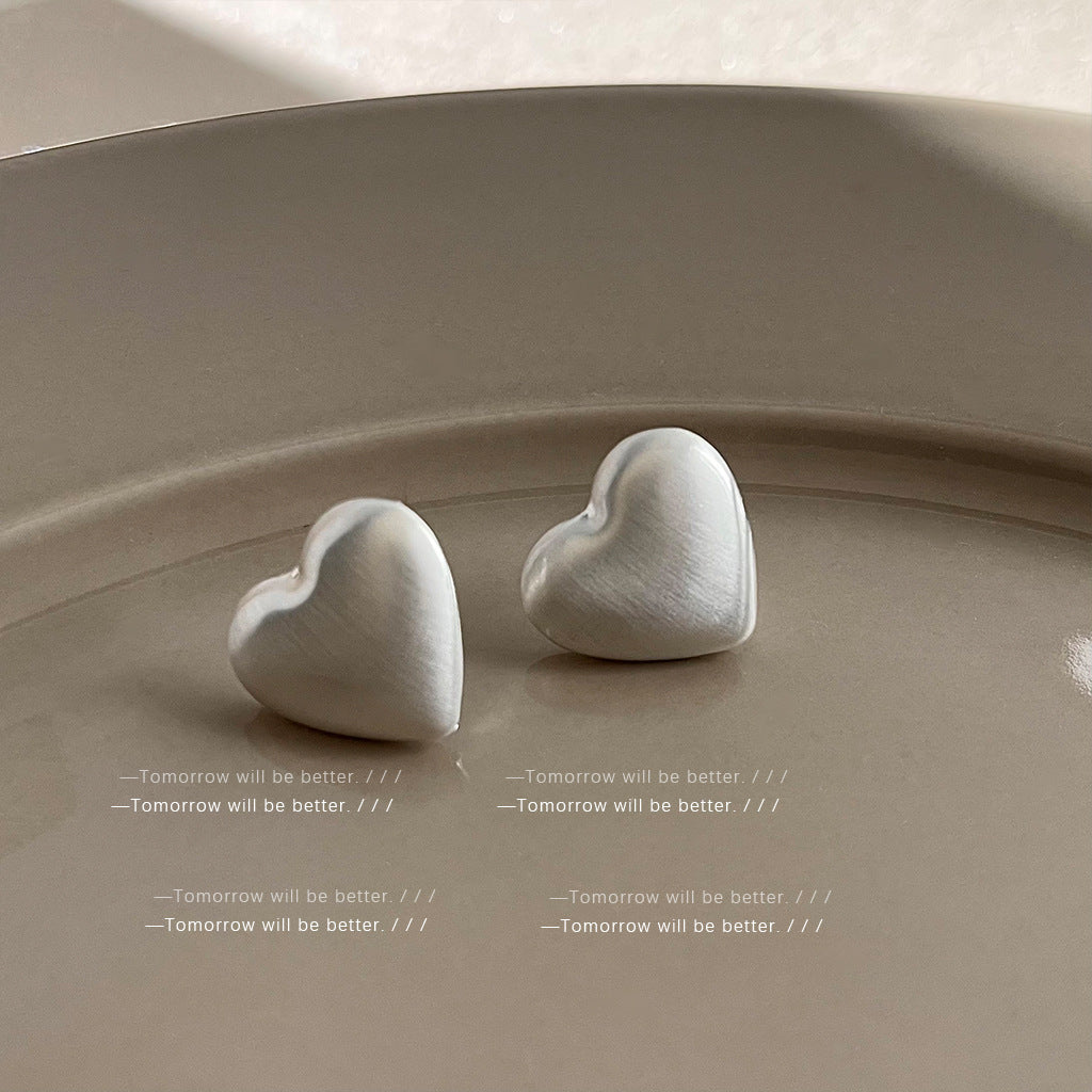 Wholesale Brushed Frosted Geometric Earrings Ear Studs ACC-ES-Eryu003