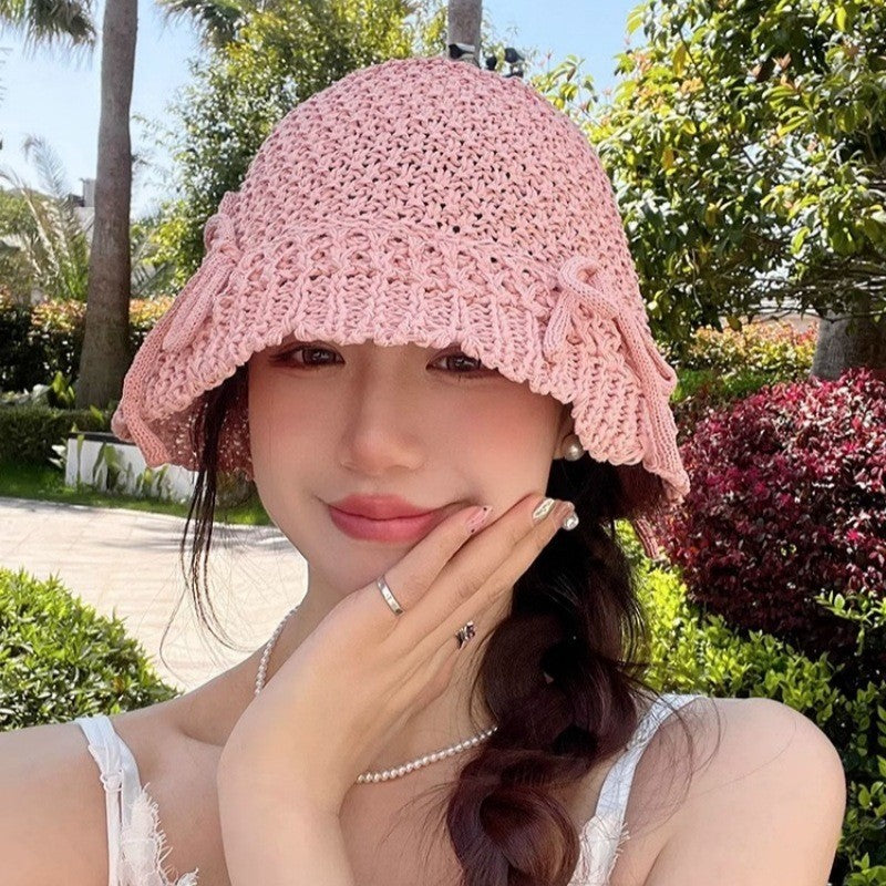 Wholesale Hollow Woven Fisherman Hat Bucket Hat