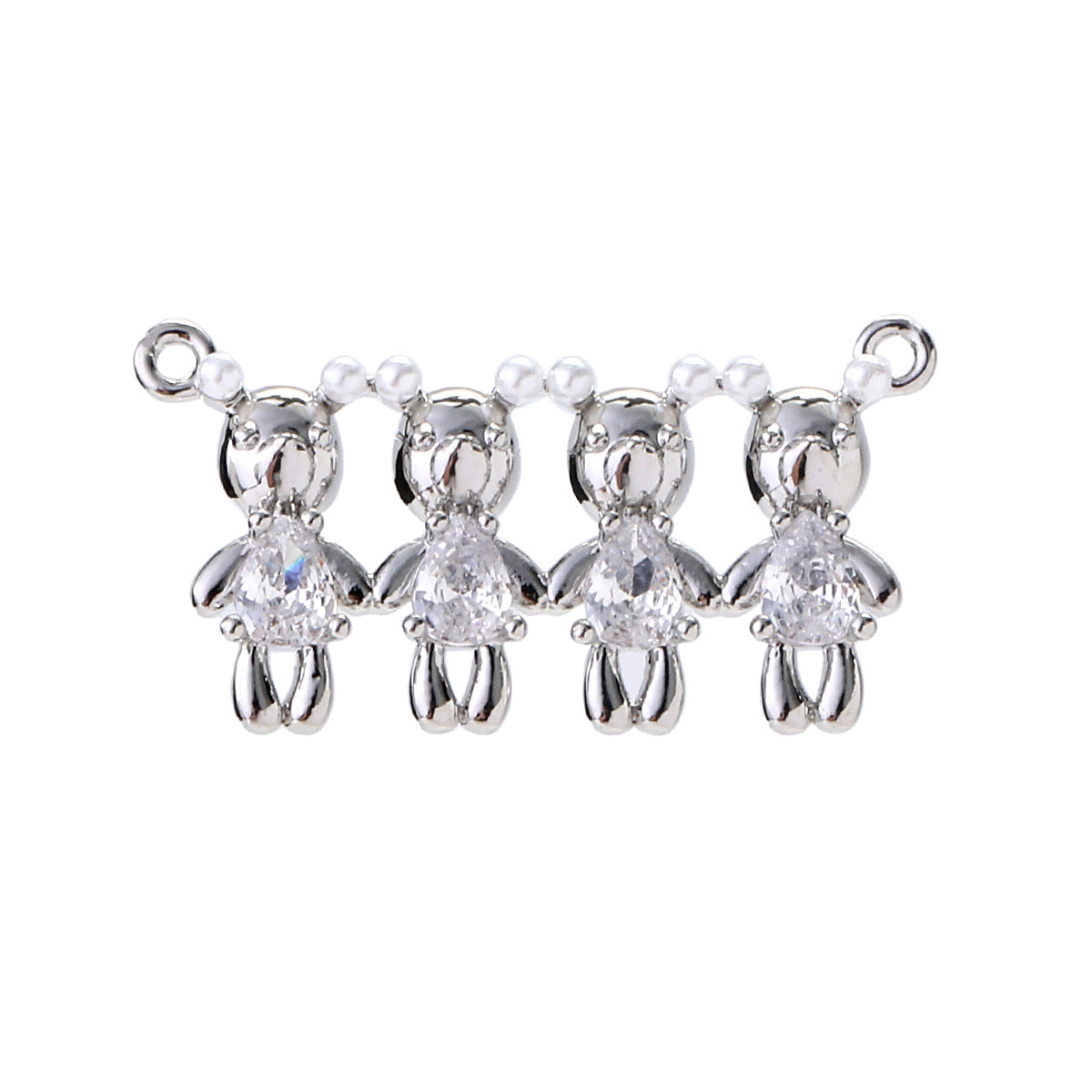 Wholesale Matching Couple Pendant Necklace 14K Gold Plated Brass Zircon Choker Fashion Accessory Gift Boutique Resale