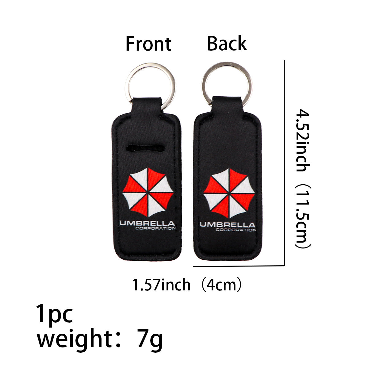 Wholesale 6pcs Umbrella Organization Lipstick Protective Case Keychain