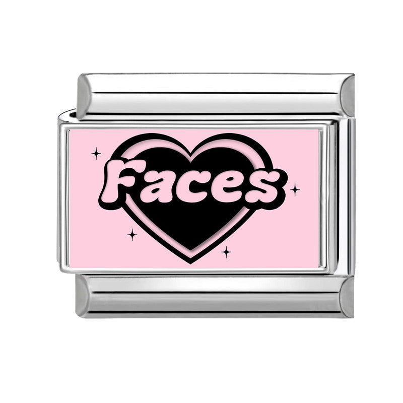 Wholesale 9mm Italian Charm Starter Bracelets DIY square Single Section Creative Stainless Steel Composable Bracelet