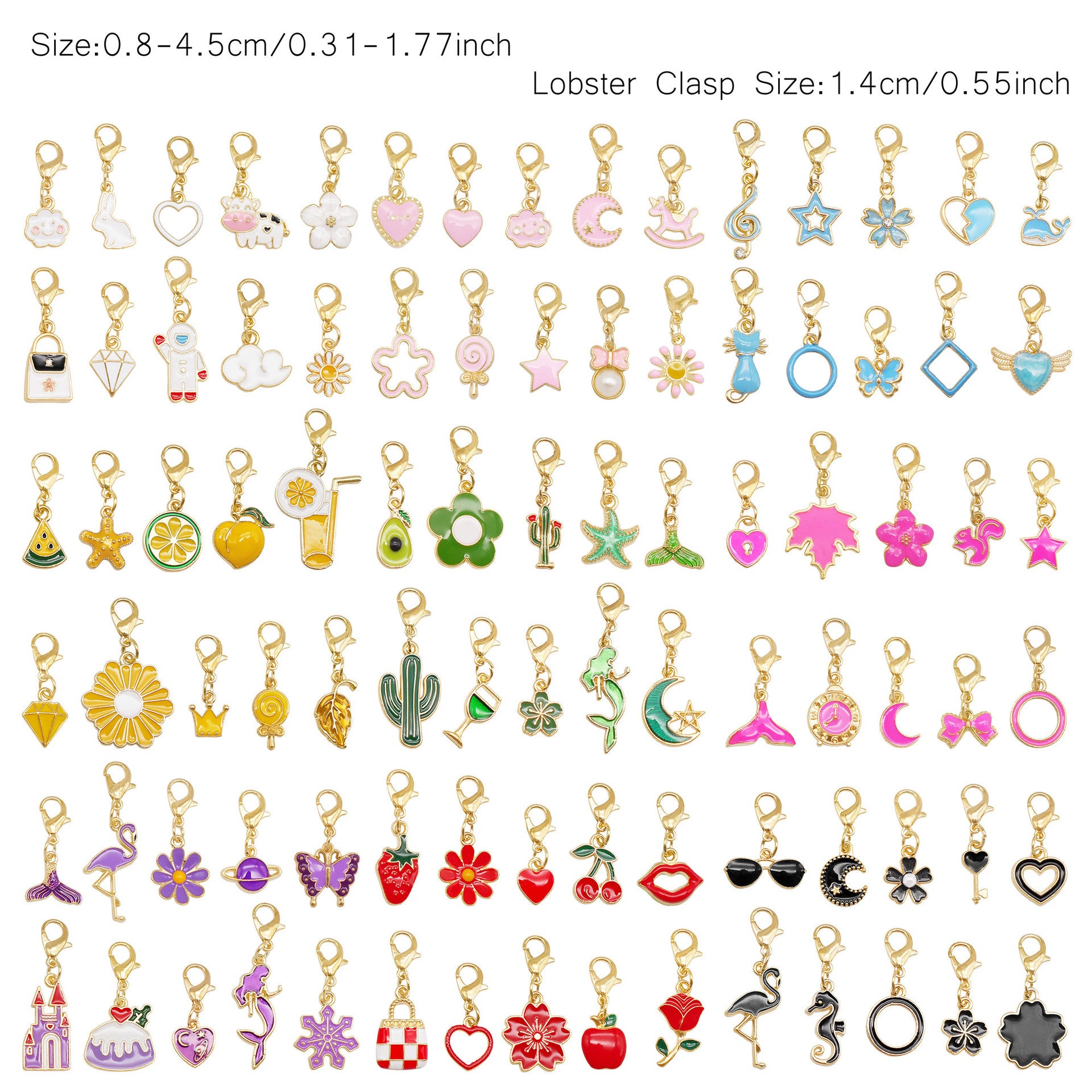 Wholesale Colorful Oil-Drip Charms