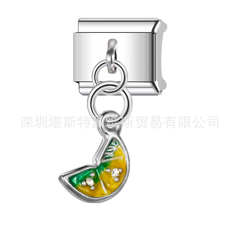 Wholesale  Italian Charm Bracelet 9mm DIY Christmas pendant Creative Stainless Steel Composable Bracelet