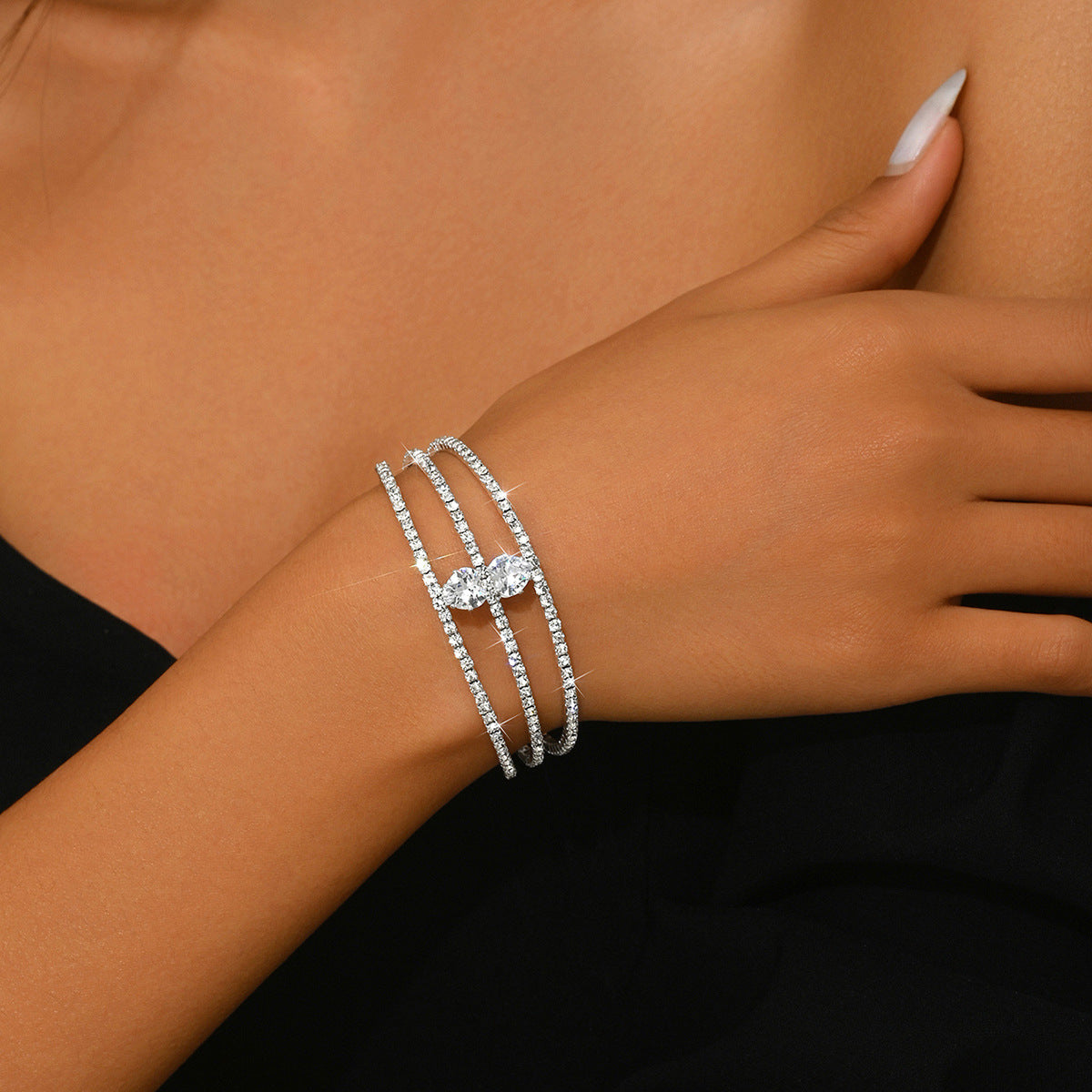 Wholesale double-row bracelet jewelry fashion bridal bracelet