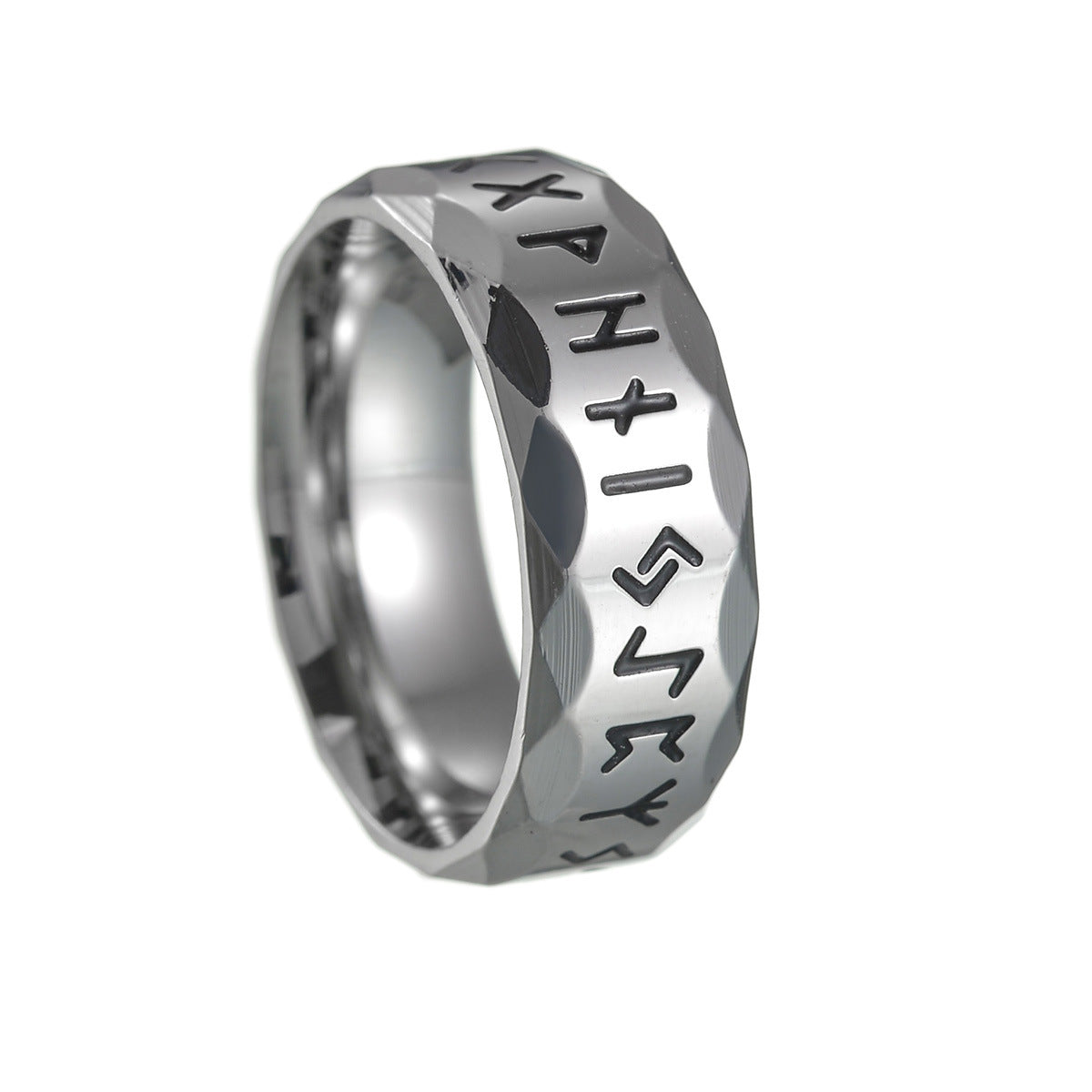 Wholesale Titanium Steel Men's Antique Silver Ring