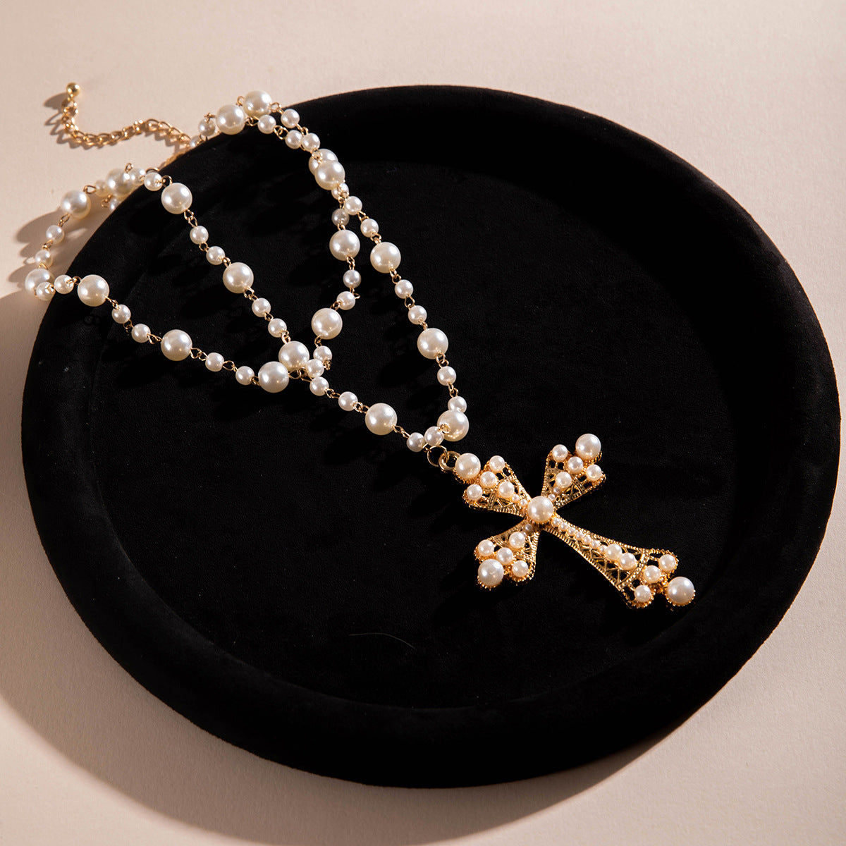Wholesale  Exaggerated Personality Punk Style  Pearl Necklace