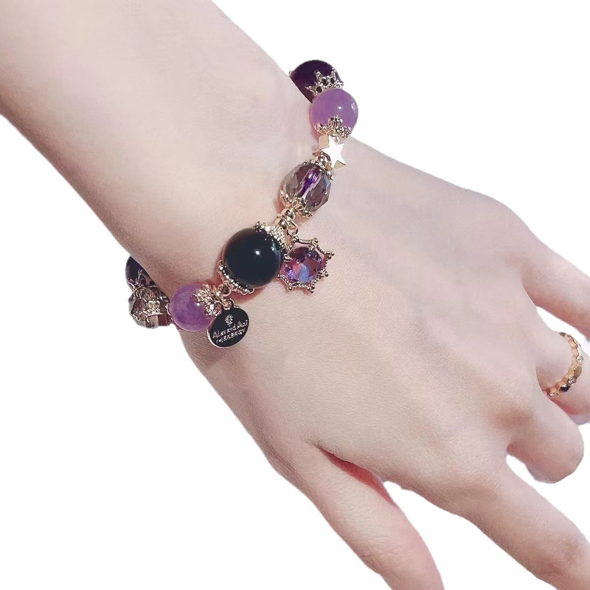 Wholesale Whale Fall Starry Sky Natural Stone Crystal Bracelet ACC-BT-Zhuox002