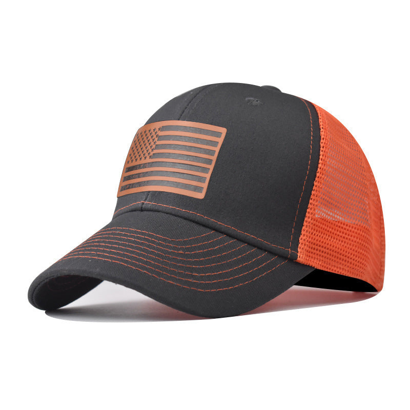 Wholesale American Flag Independence Day Baseball Cap Adjustable Breathable Oxford Lined Outdoor Hat For Adults