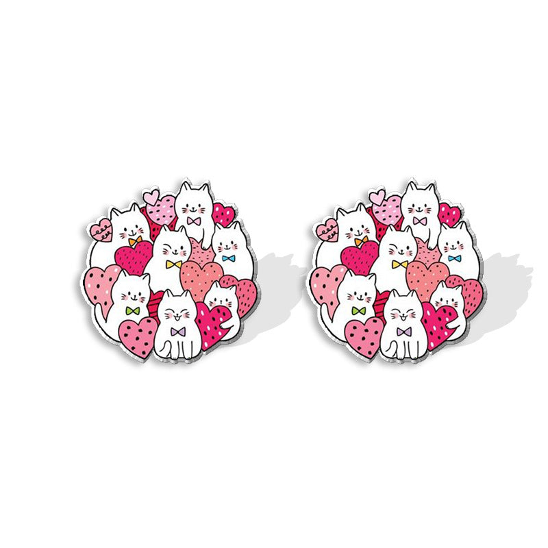 Wholesale Cartoon Cute Resin Earrings ACCVIP-ES-XiangLian018