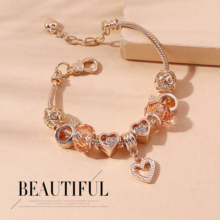 Wholesale Creative Heart Crown Bracelet ACC-BT-Qianzi005