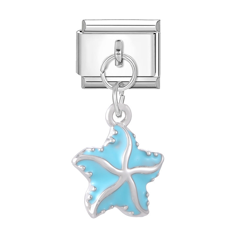 Wholesale  Italian Charm Bracelet 9mm DIY Splicing Cute Creative Stainless Steel Composable Bracelet