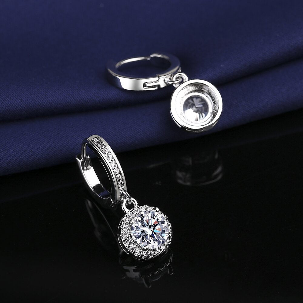 Wholesale Copper and zircon earrings