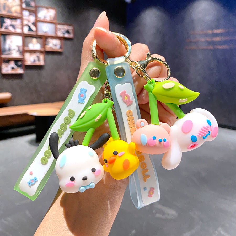 Wholesale Cartoon PVC Soft Glue Cute Keychain ACCVIP-KC-GongZ028