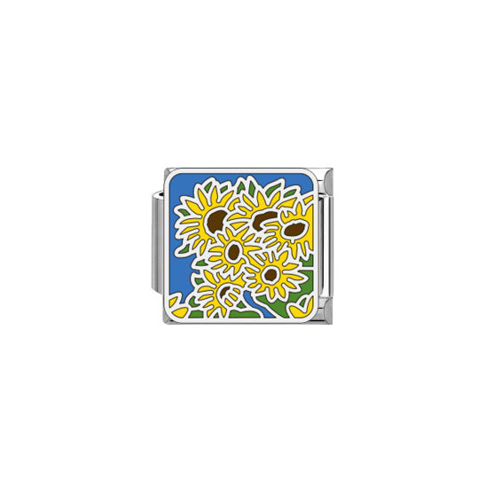Wholesale New Floral Series Italian Modular Bracelet - DIY Interlocking Template Jewelry