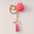 Wholesale Creative and Cute Red Fur Ball Letter Shell Handmade Glue Keychain Exquisite Pendant