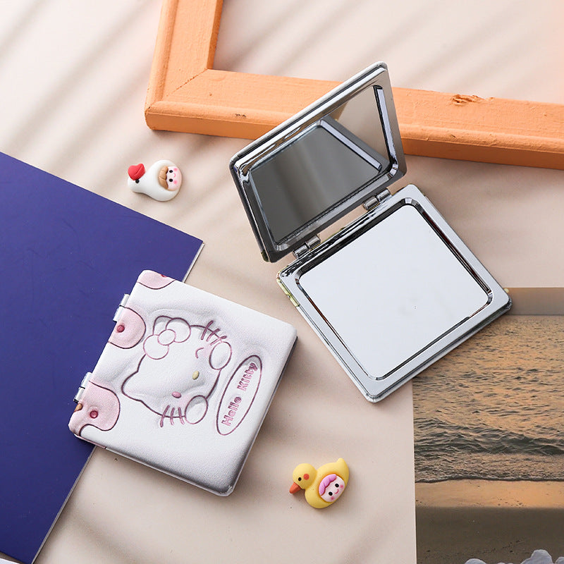 Wholesale Cartoon Cute Foldable Portable Small Mirror Double-sided Mirror ACCVIP-MR-Haic005