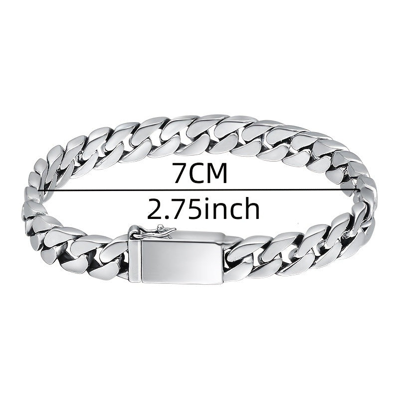 Wholesale  Personality Miami Cuban Chain Men's Metal Bracelet