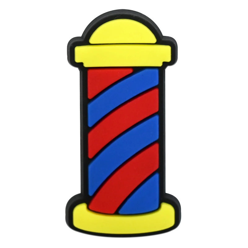 Wholesale Random 100pcs  salon-style clogs PVC Soft Rubber Shoe Buckle Decoration