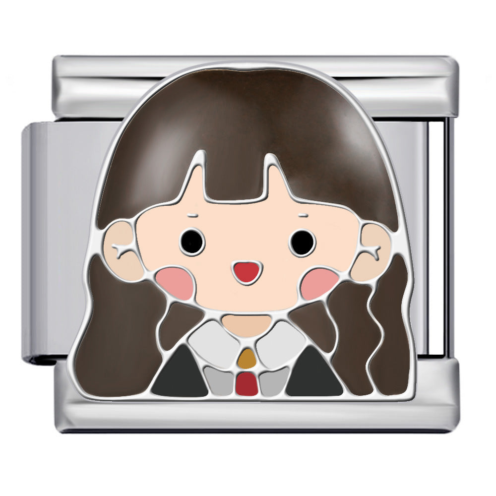 Bracelet de charme italien 5pcs 5pcs 9 mm DIY BRACET CRÉATIVE CRÉATIVE BRACILABLE COMPOSABLE