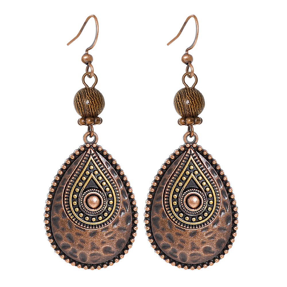 Wholesale Bohemian Maillard Style Handmade Earrings Zinc Alloy Jewelry Accessory for Resale