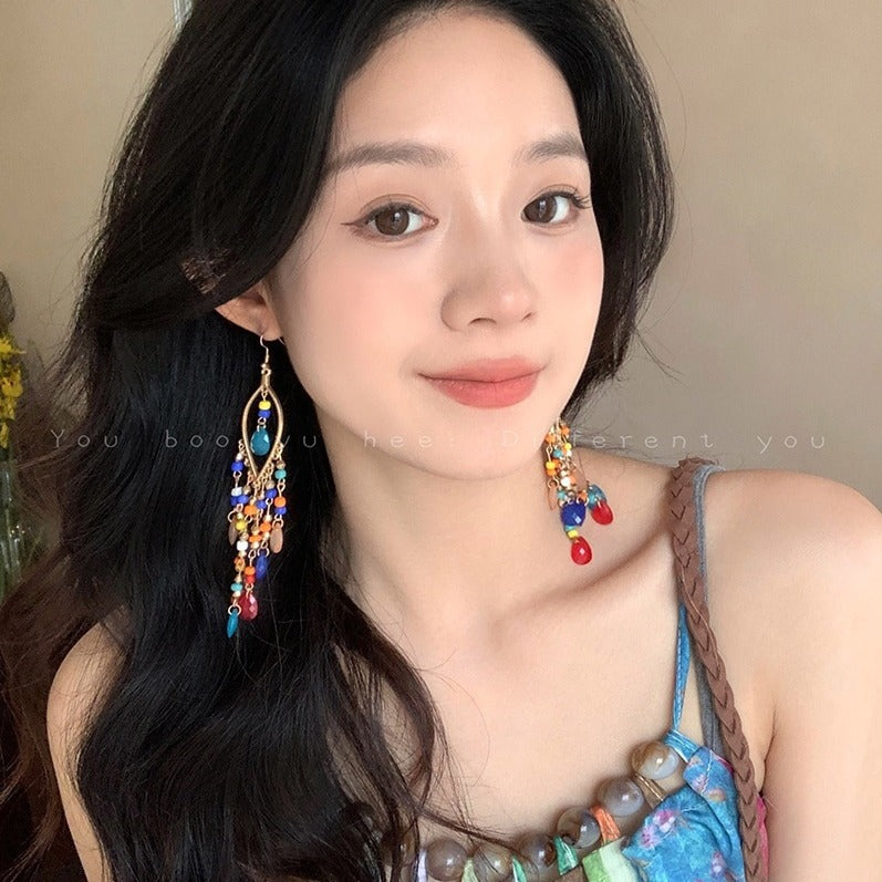 Wholesale Bohemian Tassel Beaded Earrings