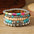 Wholesale Western Cowboy Style Turquoise Multi-layer Beaded Bracelet
