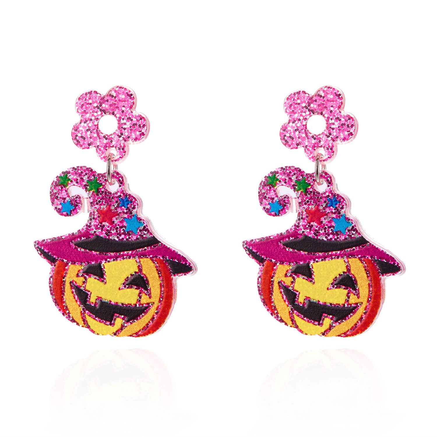 Wholesale  Halloween Earrings Pumpkin Head Ghost Acrylic Earrings
