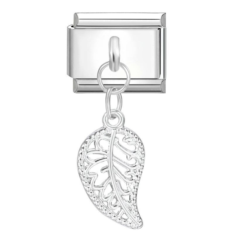 Wholesale Italian Charm Bracelet 9mm DIY Splicing Cute Creative Pendant Stainless Steel Composable Bracelet