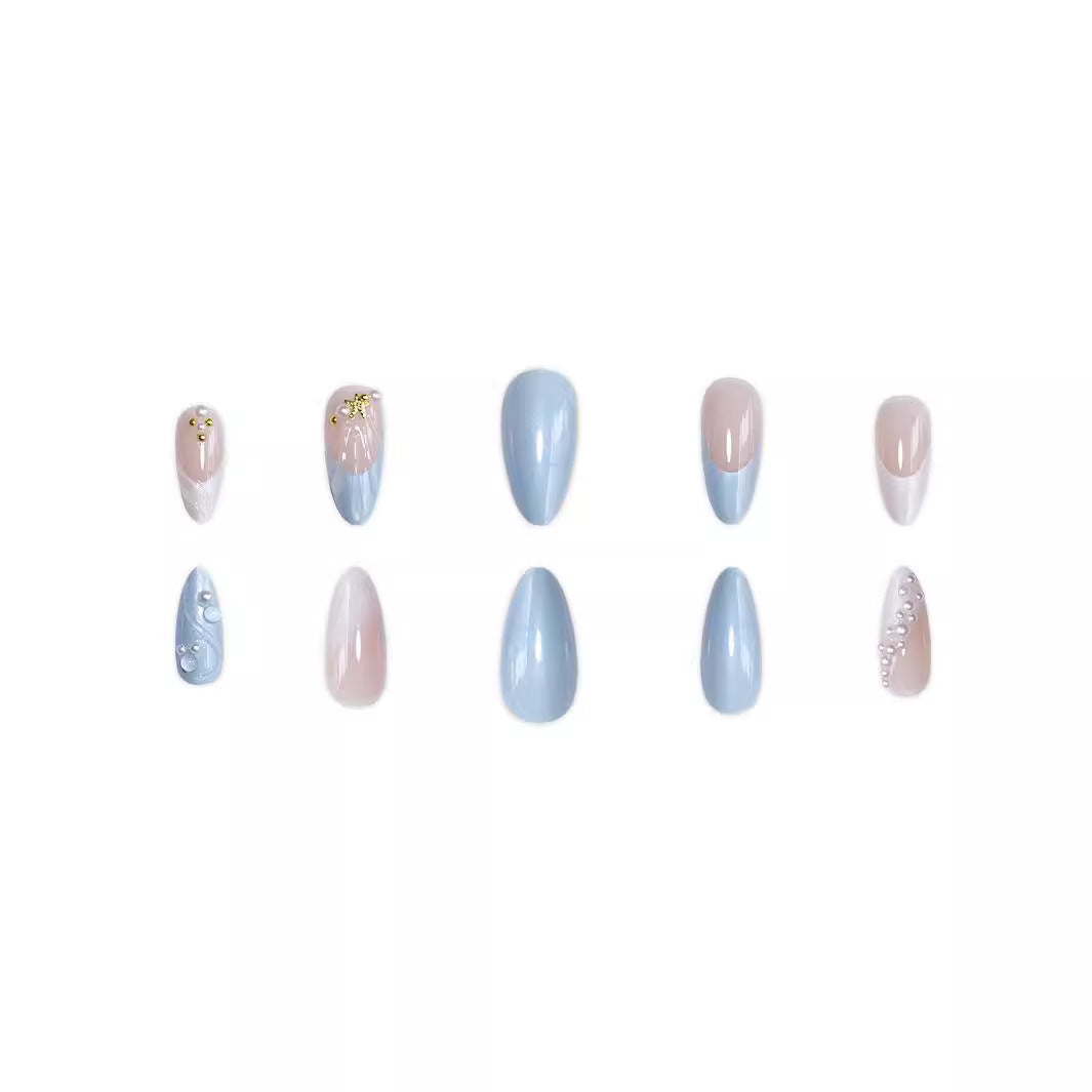 Wholesale 24 Pieces/box Marine Series Nails Kits Nail Stickers