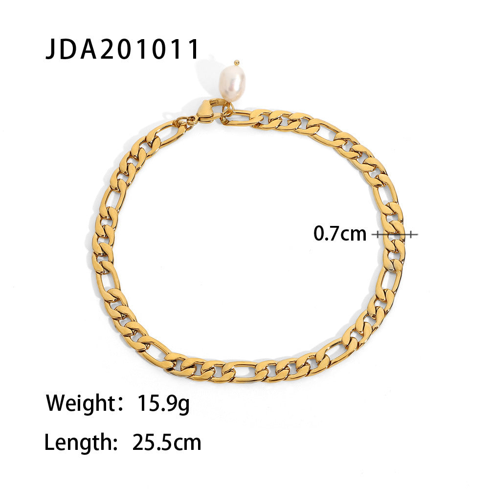 Wholesale Vintage Cross Anklet Titanium Steel Anklets ACC-AS-JD001
