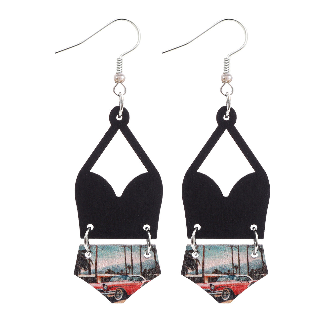 Wholesale  Bohemian Style Multi-Layered Splicing Earrings