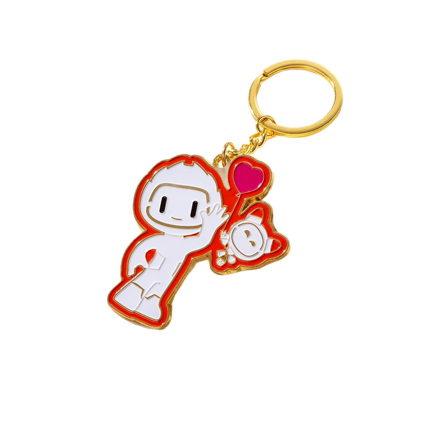 Wholesale Heart Shape Cartoon Alloy Keychain Pendant Boutique Resale