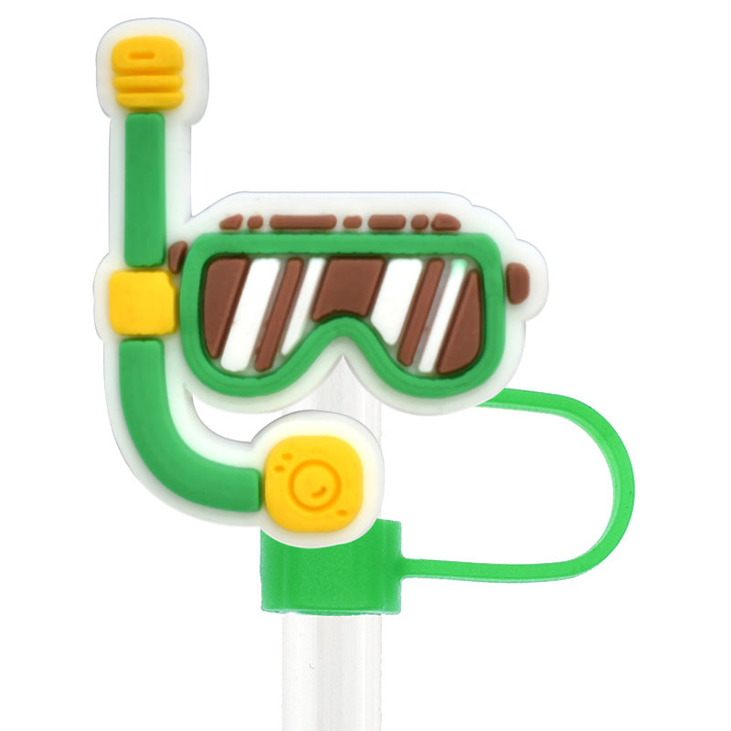 Wholesale Random 100pcs Summer Series Straw Tube Cap ACC-SCR-RYY065