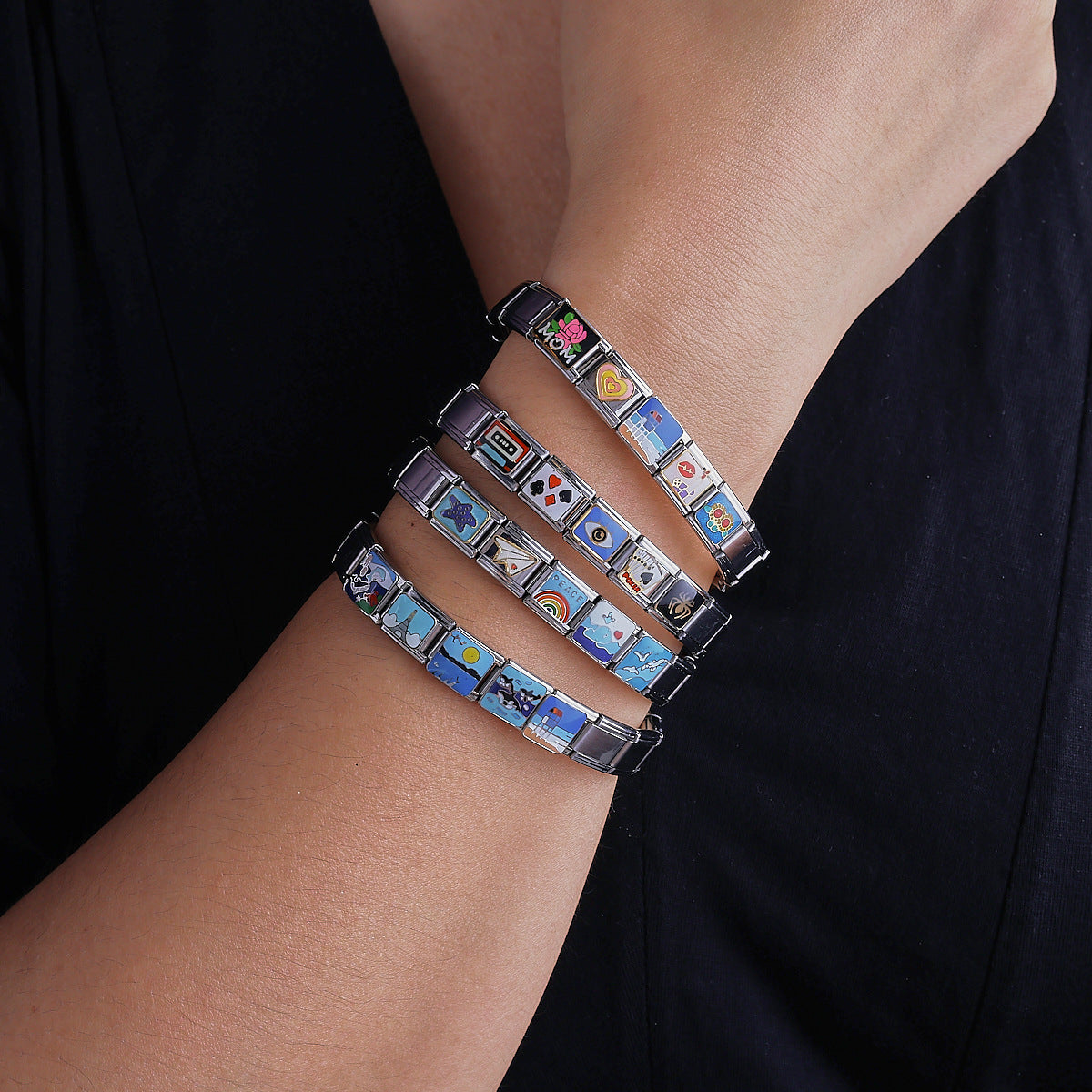 Bracelet de charme italien en gros 9 mm DIY SÉPLICATION DES CÉCORDES OCÉNÉRIE