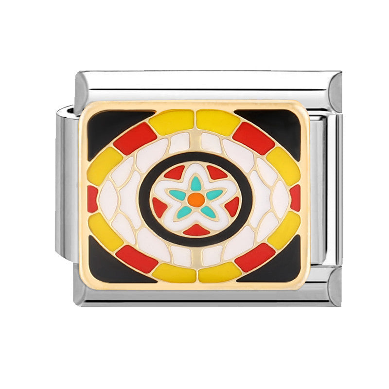 Wholesale Italian Charm Bracelet 9mm DIY Splicing Cute Cartoon Titanium Steel Composable Bracelet