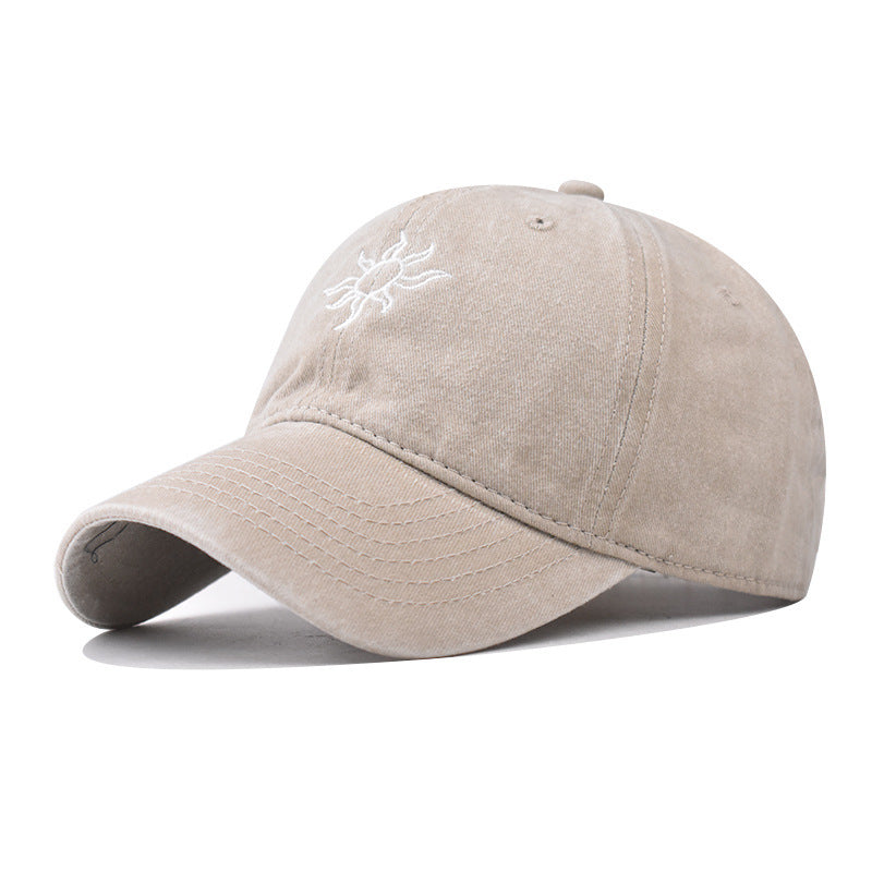 Wholesale Sunflower Washed Cotton Baseball Cap Unisex Outdoor Casual Fashion Accessory Gift Boutique Resale