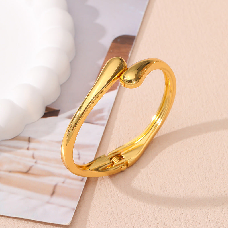 Wholesale  geometric ring smooth women' s bracelet