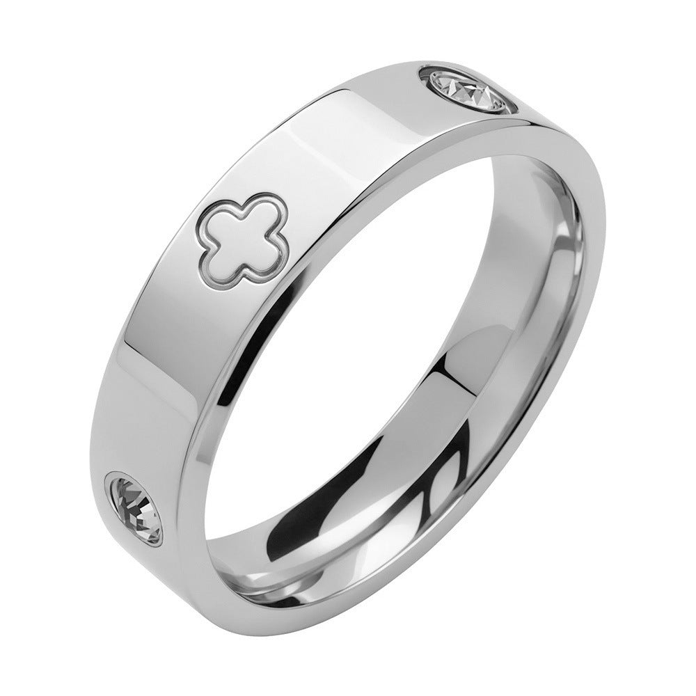 Wholesale Vintage Stainless Steel 4 Piece Bracelet and Ring Jewelry Set for Women