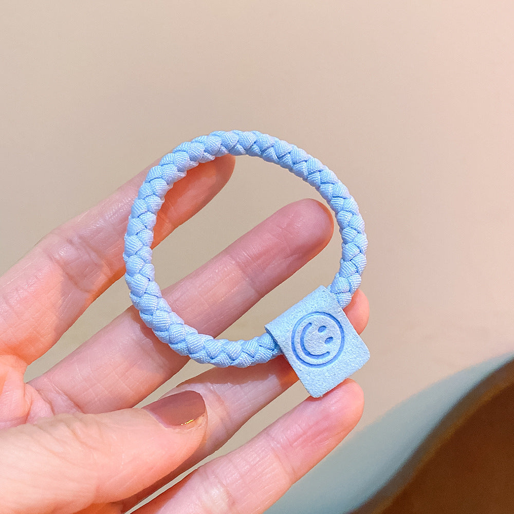 Wholesale Candy Color High Elastic Smiley Face Hair Band ACC-HS-Huidi038