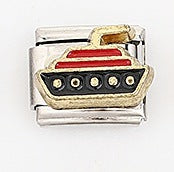 Wholesale 5pcs Italian Charm Bracelet 9mm DIY Splicing Car and Ship Series Stainless Steel Composable Bracelet