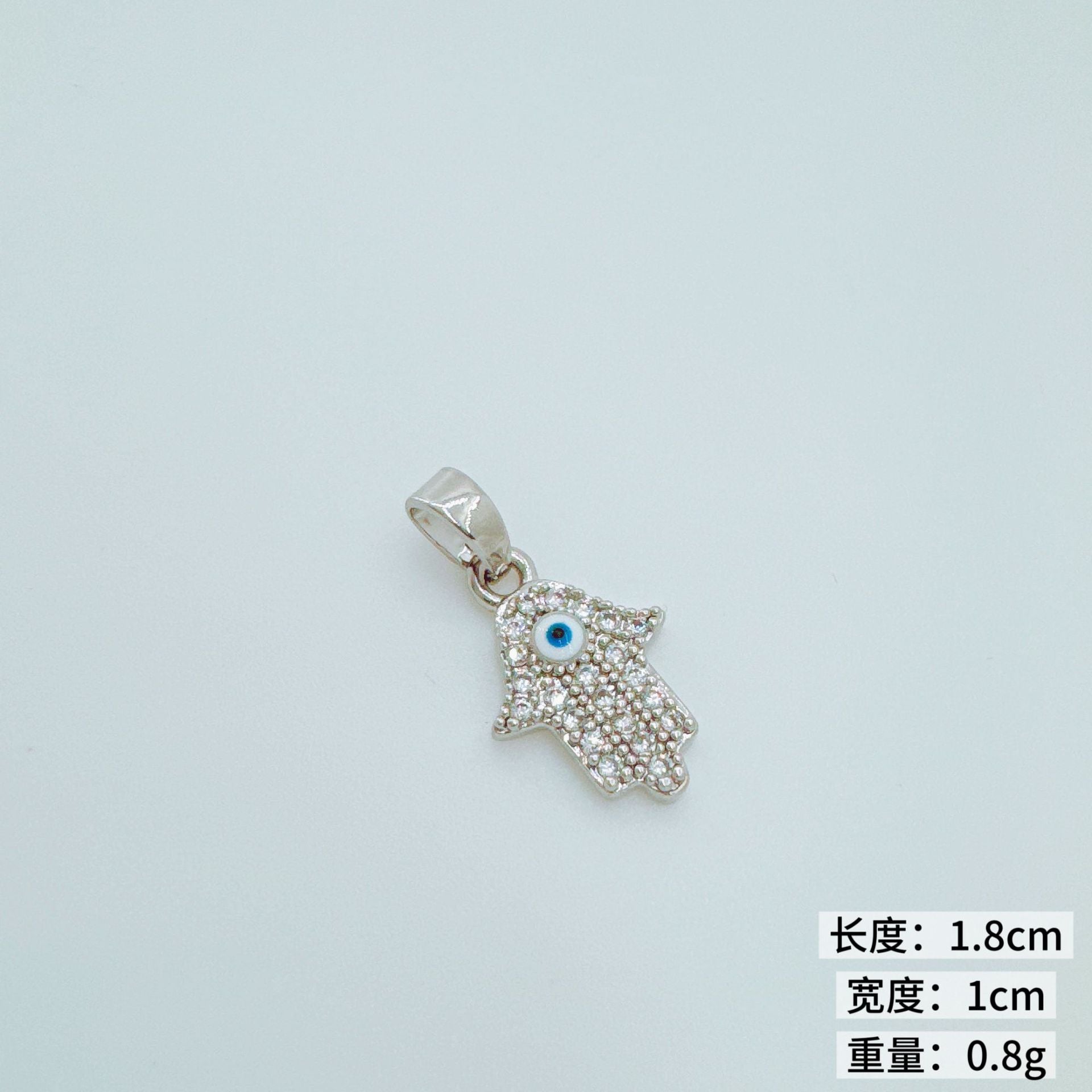 Wholesale Gold Plated Copper Zircon Evil Eye Pendant Charm Fashion Jewelry Accessory for DIY Bracelet Necklace