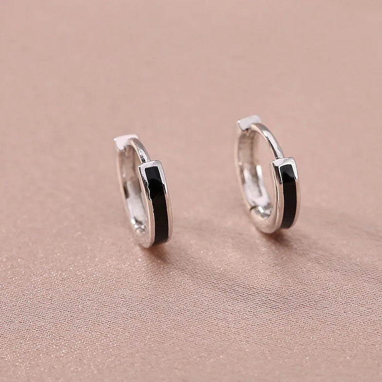Wholesale Minimalist Circle Shell Earrings Silver Plated Boutique Resale