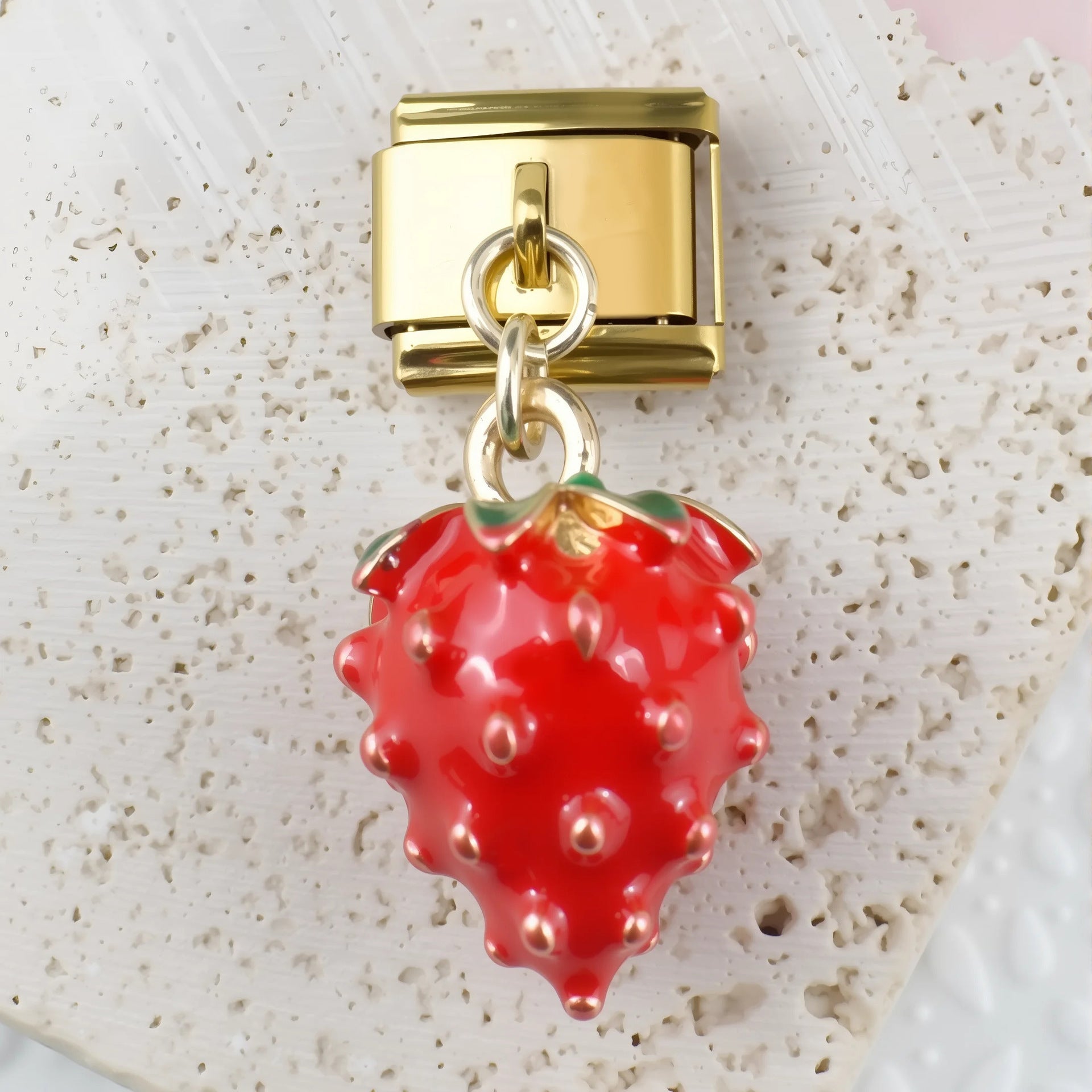 Wholesale 5pcs/ pack Nature Italian Charms Single Section Creative Stainless Steel Composable Bracelet