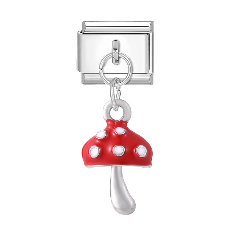 Wholesale  Italian Charm Bracelet 9mm DIY Splicing Cute Creative Stainless Steel Composable Bracelet