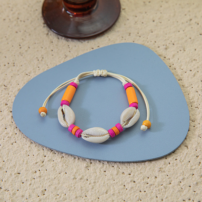 Wholesale Natural Shell Handwoven Shell Bracelet ACC-BT-Youl008