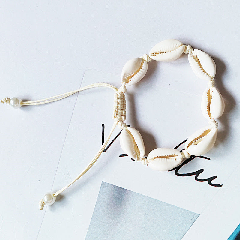 Wholesale Bohemian Natural Shell Braided Bracelets ACC-BT-Yinhai001