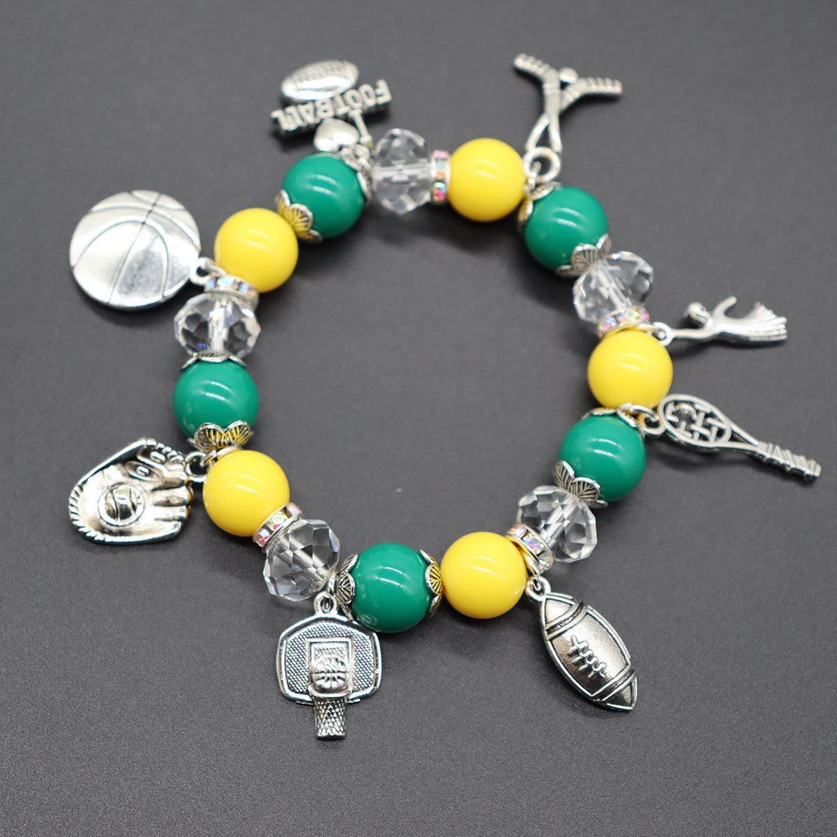 Wholesale Team Elastic Beaded Bracelet