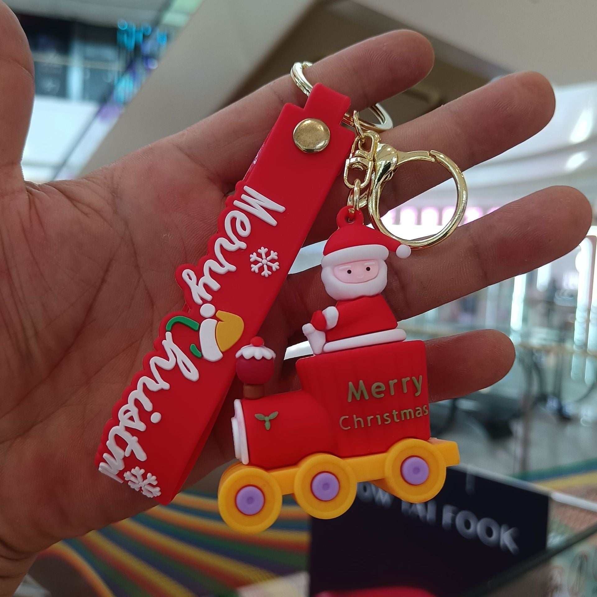 Wholesale Cartoon Cute Christmas Santa Claus Keychains ACC-KC-KuangKe001