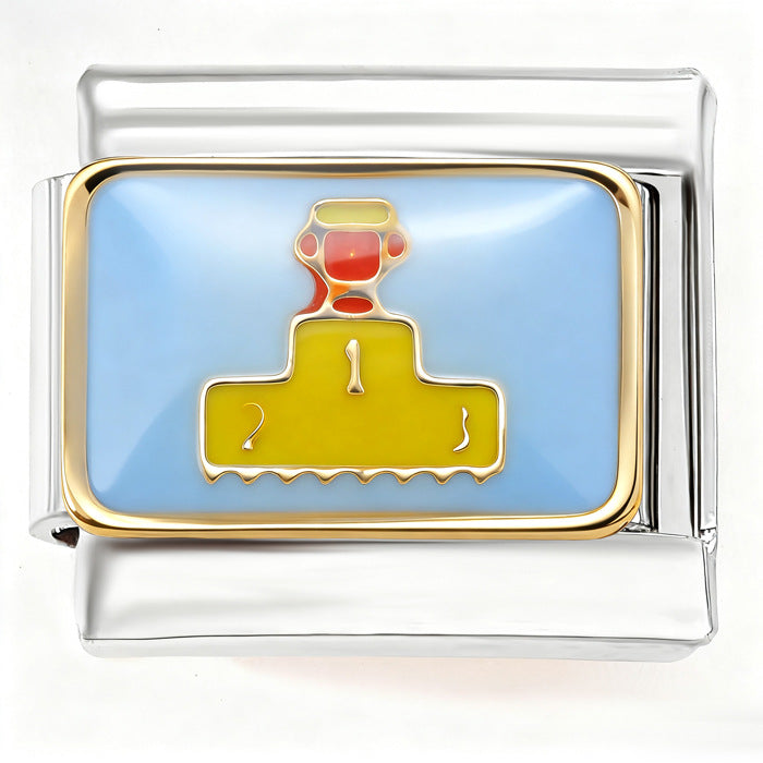 Wholesale Italian Charm Bracelet 9mm DIY  Flower Red Crab Bus Creative Stainless Steel Composable Bracelet